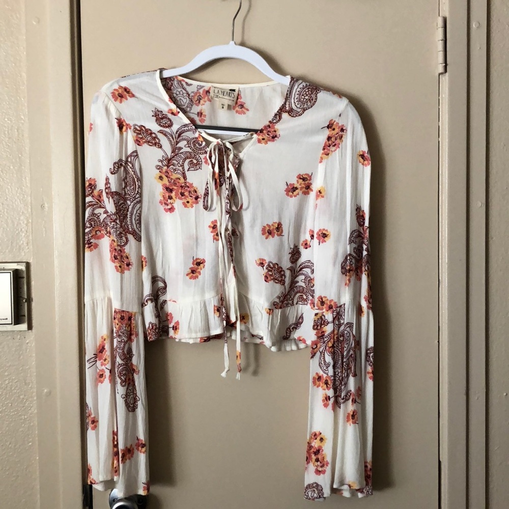 Flowy floral shirt